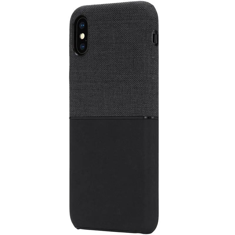Incase Textured Snap – dėklas iPhone Xs Max (juodas)