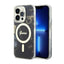 Guess Golden Marble MagSafe - Dėklas iPhone 14 Pro (Juodas)