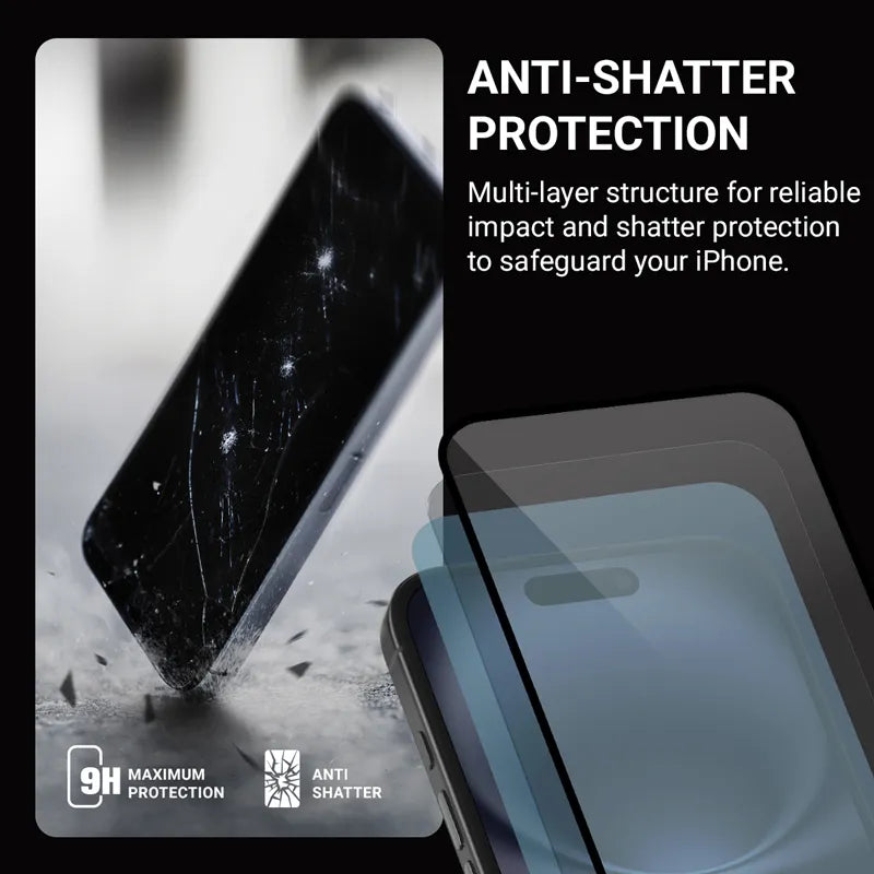 Crong Nano Glass – nedūžtantis hibridinis stiklas iPhone 16 Pro