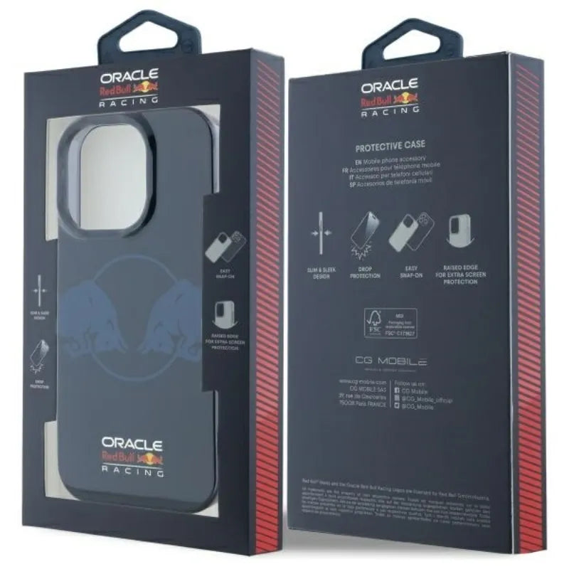Red Bull IML Two Bulls MagSafe – dėklas iPhone 16 Pro Max (tamsiai mėlynas)
