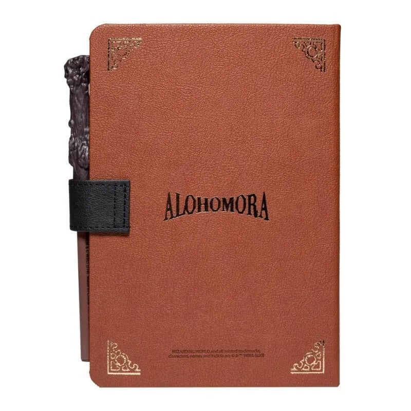 Harry Potter – A5 užrašų knygelė / Sąsiuvinis su lazdelės formos rašikliu