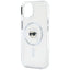 Karl Lagerfeld IML Metal Karl Head MagSafe - dėklas iPhone 15 Plus (baltas)