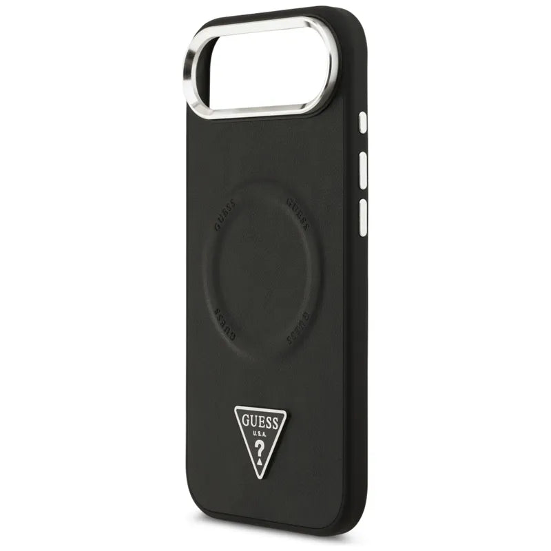 Guess Triangle Logo MagSafe - Dėklas iPhone Air (juodas)
