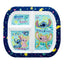 Disney Stitch – mikrobangų krosnelėje naudojama vaikiška lėkštė su skyreliais iš Stitch & Angel kolekcijos (19,5 x 22 cm)