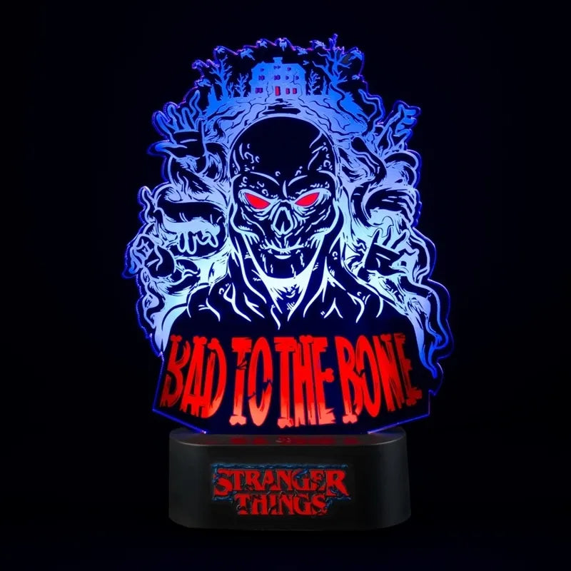 Stranger Things – LED naktinė lempa „Bad To The Bone“ (16 x 24 cm)