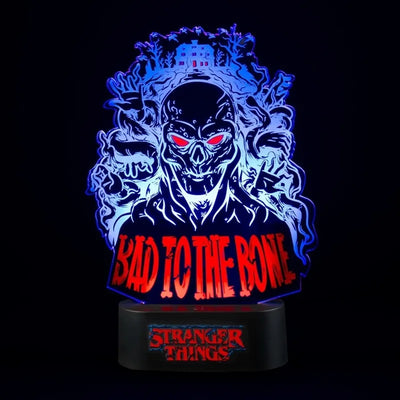 Stranger Things – LED naktinė lempa „Bad To The Bone“ (16 x 24 cm)