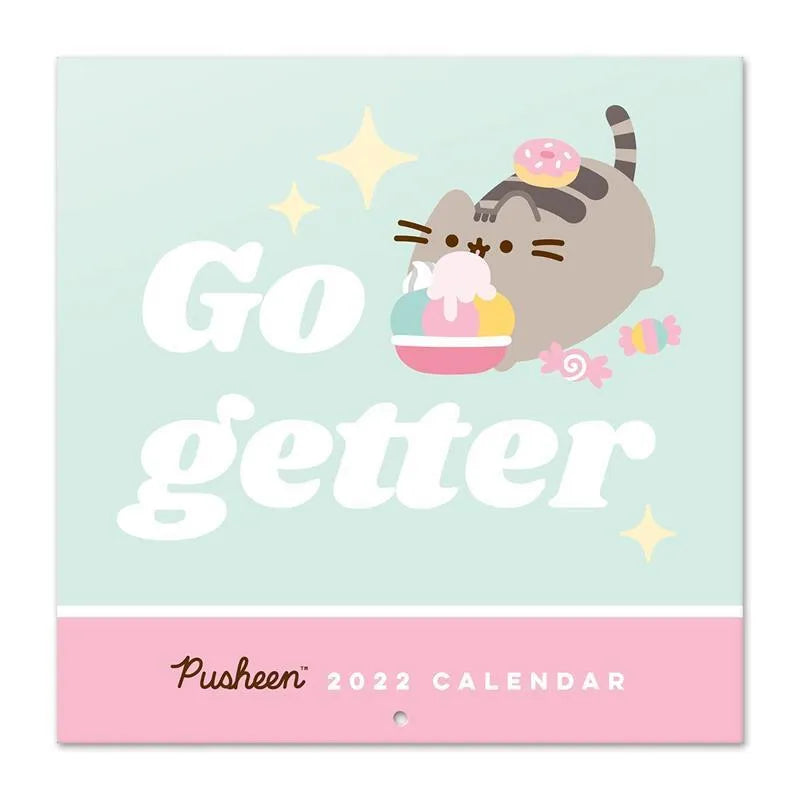 Pusheen - 2022 m. sieninis kalendorius iš „Foodie“ kolekcijos, 30 x 30 cm