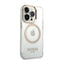 Guess Metal Outline MagSafe – dėklas iPhone 14 Pro Max telefonui (skaidrus)