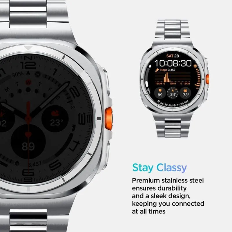 „Spigen Modern Fit Band“ – apyrankė, skirta „Samsung Galaxy Watch Ultra“ 47 mm (sidabrinė)