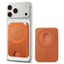 Spigen Valentinus MagFit + MagSafe – magnetinė piniginė (Metallic Orange)