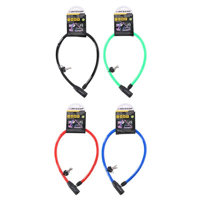 Dunlop – Lyninė, apsauginė dviračio spyna (raudona)