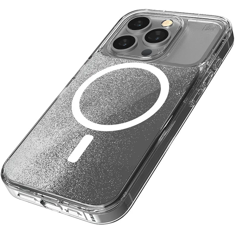 STM Relax Sand MagSafe – Dėklas skirtas iPhone 15 Pro (skaidrus / baltas)