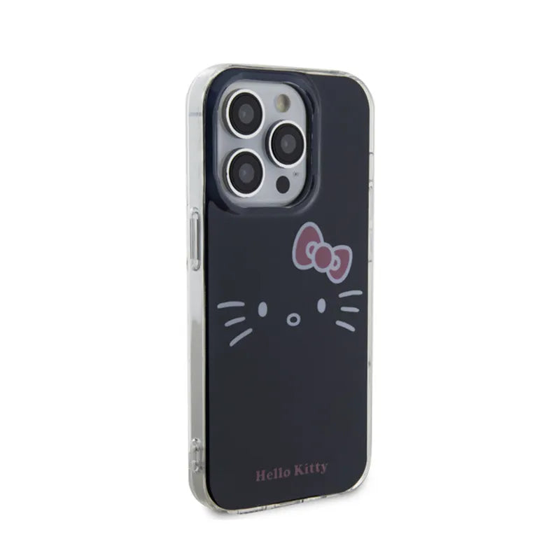 Hello Kitty IML Kitty Face – dėklas iPhone 14 Pro Max (juodas)