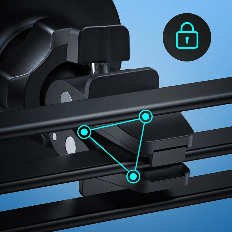 Crong Carclip Magnetic – magnetinis automobilinis „MagSafe“ laikiklis (juodas)