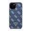 Guess 4G Triangle Metal Logo – dėklas iPhone 15 Plus (mėlynas)