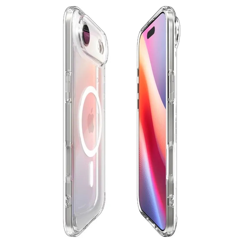 Spigen Ultra Hybrid Mag MagSafe – dėklas iPhone Air telefonui (skaidrus/baltas)
