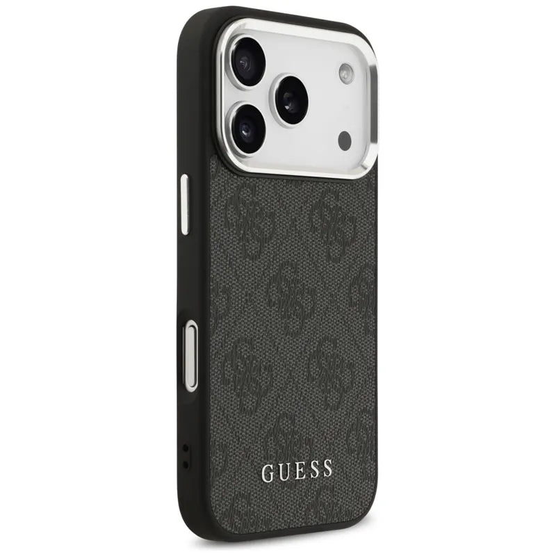Guess 4G Classic Logo MagSafe – iPhone 17 Pro dėklas (juodas)