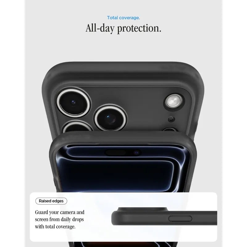 Spigen Ultra Hybrid Mag MagSafe – dėklas, skirtas iPhone 18 Pro / 17 Pro (Classic Black)