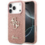 Guess Fixed Glitter Big 4G - Dėklas iPhone 17 Pro (rožinis)