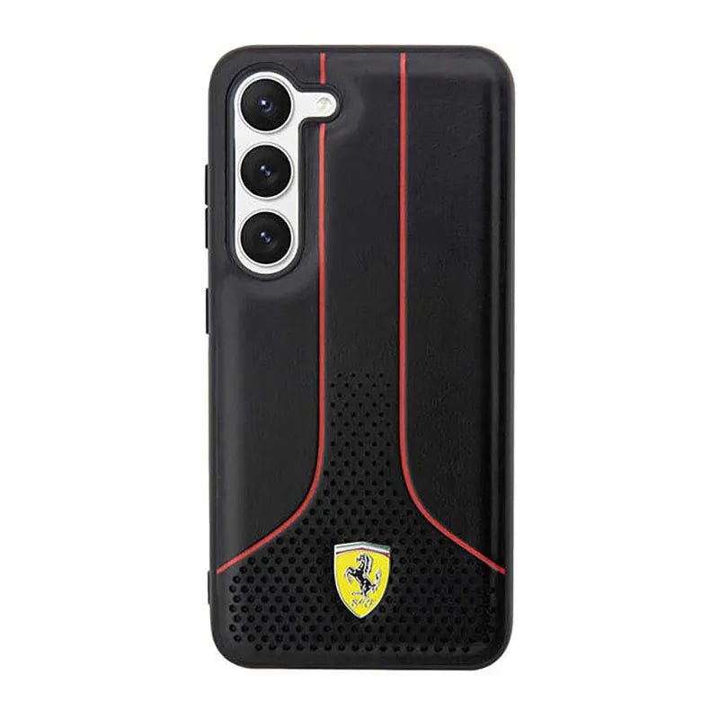„Ferrari Perforated 296P Collection“ – Dėklas „Samsung Galaxy S23“ (juodas)