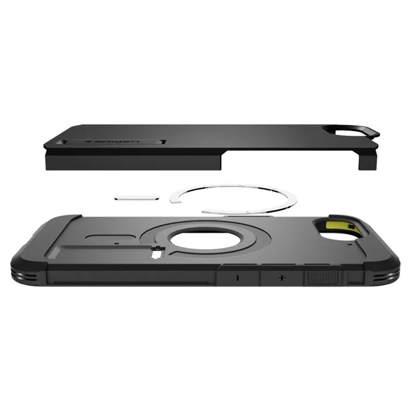 Spigen Tough Armor Mag MagSafe – Dėklas iPhone 17e / 16e (juodas)