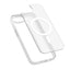 Crong Hybrid Matte Magnetic – MagSafe dėklas iPhone 17e / 16e (Baltas)