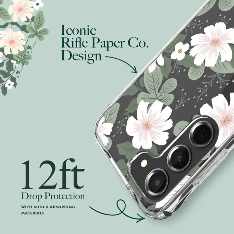 Rifle Paper Clear – Dėklas Samsung Galaxy S23 (Willow)