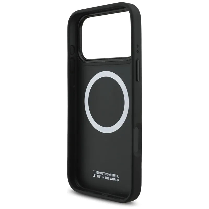 BMW M Carbon Line & Logo MagSafe – dėklas iPhone 17 Pro Max (geltonas)