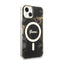 Guess Golden Marble MagSafe – dėklas iPhone 14 Plus telefonui (juodas)