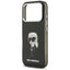 Karl Lagerfeld IML Aquarelle Karl & Logo MagSafe – Dėklas iPhone 17 Pro (juodas)