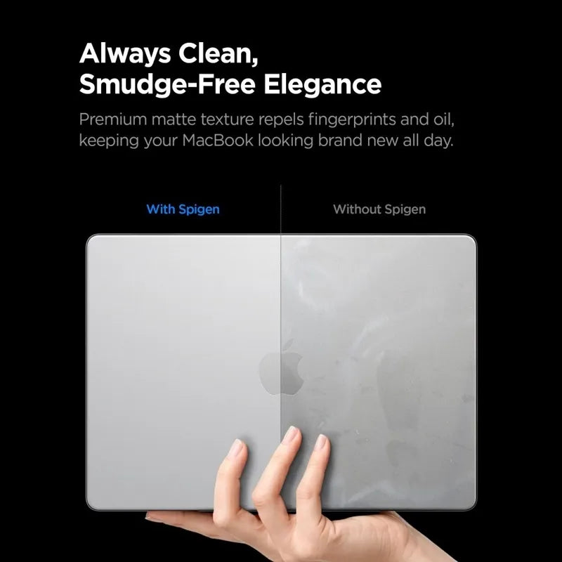 Spigen AirSkin – dėklas MacBook Pro 16" (M5/M4/M3/M2/M1/2026-2021) (Frost Clear)