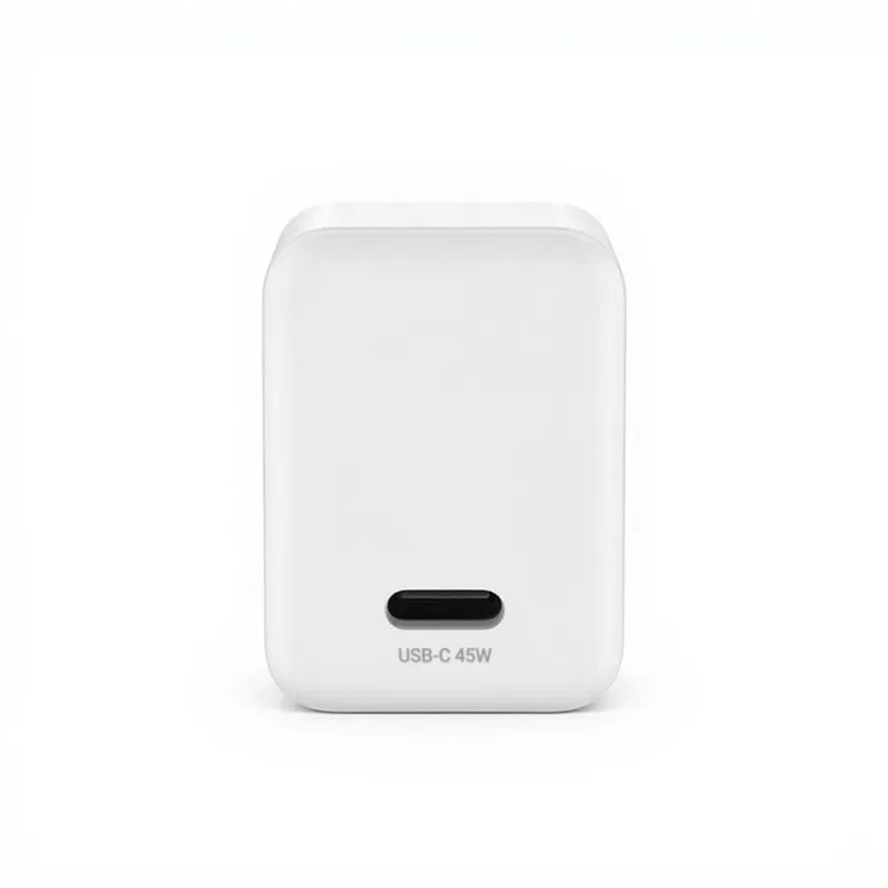 Crong Ultra Compact GaN – USB-C 45W PD 3.0 sieninis įkroviklis su PPS (baltas)