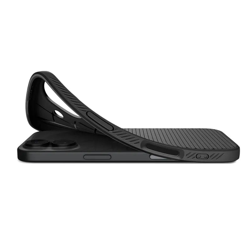 Spigen Liquid Air – dėklas iPhone 17 (matinė juoda)