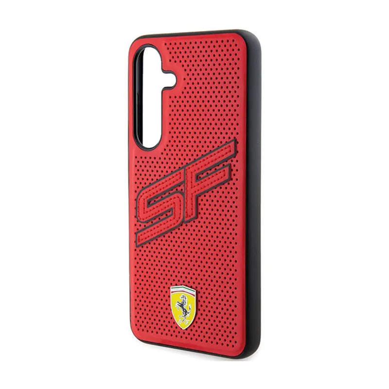 Ferrari Big SF Perforated – Dėklas Samsung Galaxy S24+ (Raudonas)