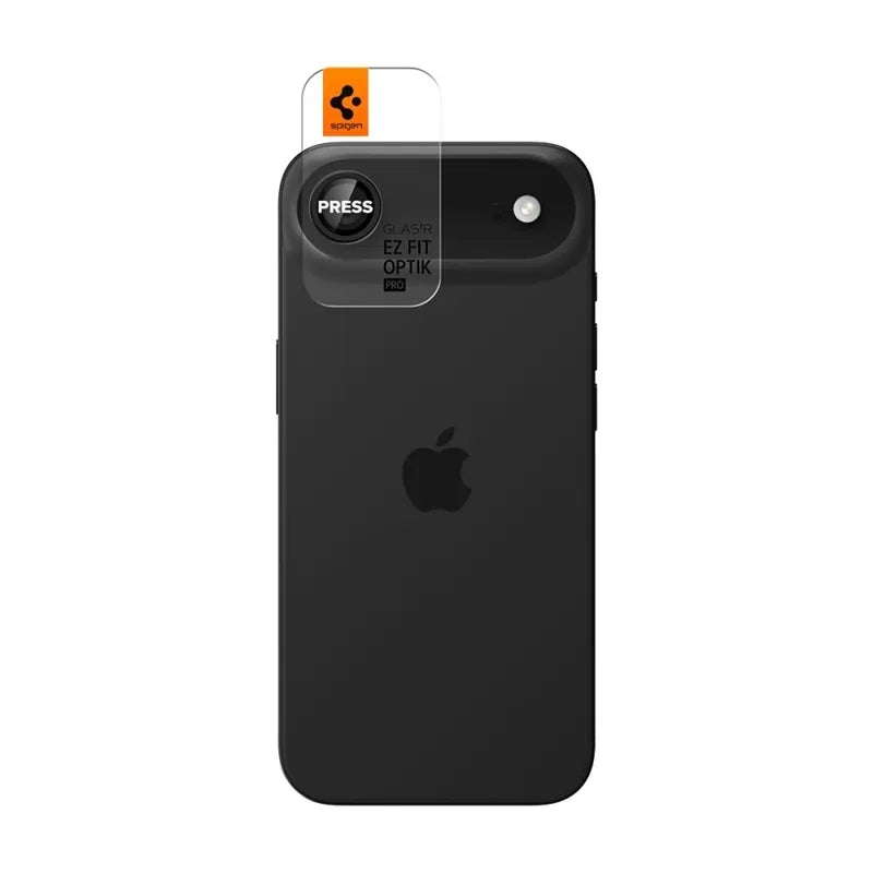 Spigen Optik Pro GLAS.TR EZ Fit kameros apsauga 2 vnt. pakuotė - objektyvo apsauga skirta iPhone Air (2 vnt.) (juoda)