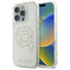 Karl Lagerfeld IML Rhinestones Karl Head – dėklas iPhone 16 Pro Max (skaidrus)