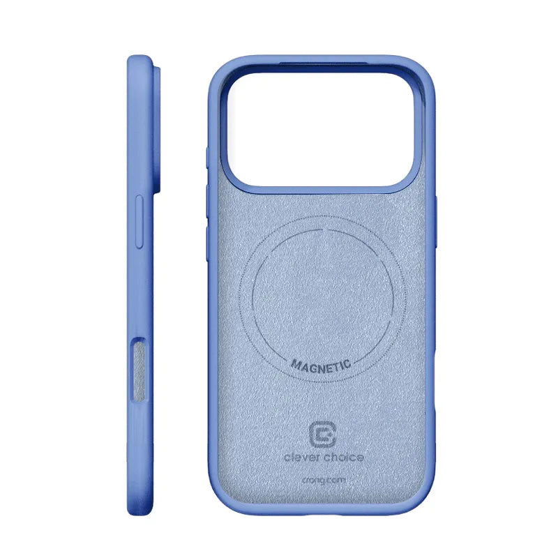 Crong Color Cover Magnetic – MagSafe dėklas, skirtas iPhone 18 Pro Max / 17 Pro Max (mėlynas)