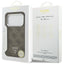 „Guess 4G Triangle Logo MagSafe“ dėklas „iPhone 17 Pro“ (rudas)