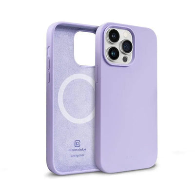 „Crong Color Cover Magnetic“ – „iPhone 14 Pro MagSafe“ dėklas (violetinis)