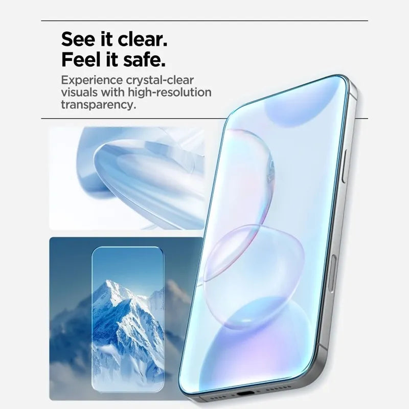 Spigen Glas.tR AlignMaster Slim 3-Pack – grūdintas stiklas Apple iPhone 17 Pro Max (3 vnt.)