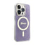 Guess 4G MagSafe – dėklas iPhone 14 Pro telefonui (violetinis)