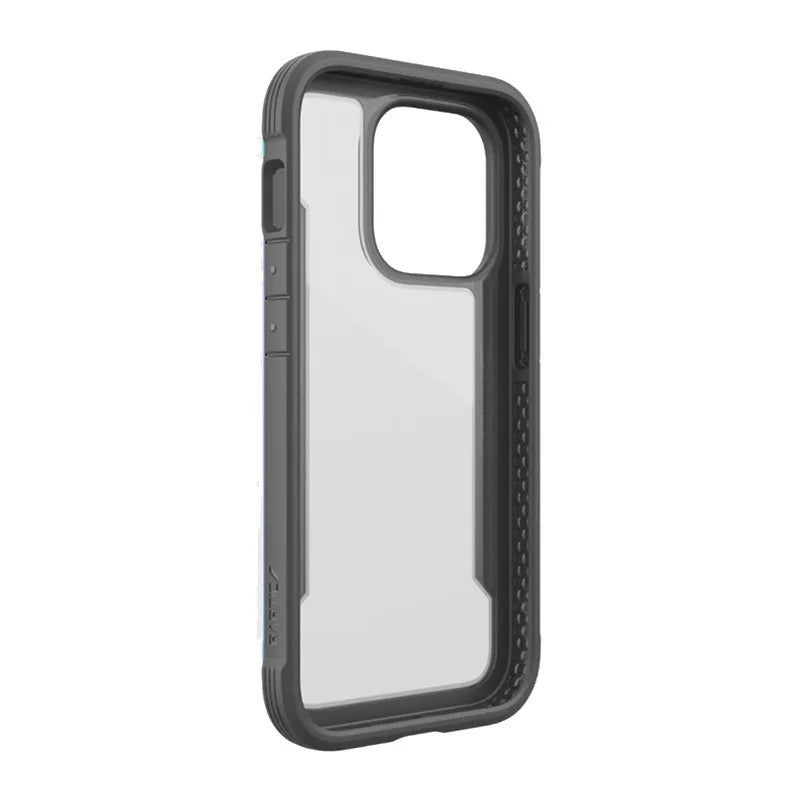 X-Doria Raptic Shield – aliumininis dėklas iPhone 14 Pro (atlaiko kritimą iš 3m aukščio) (vaivorykštinis)