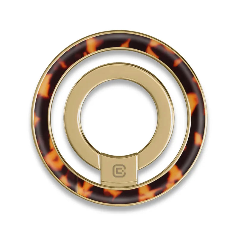 Crong Deluxe RING Holder – magnetinis telefono laikiklis MagSafe (Tortoise)
