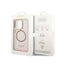 Guess Gold Outline Translucent MagSafe – dėklas iPhone 14 Pro (rožinis)