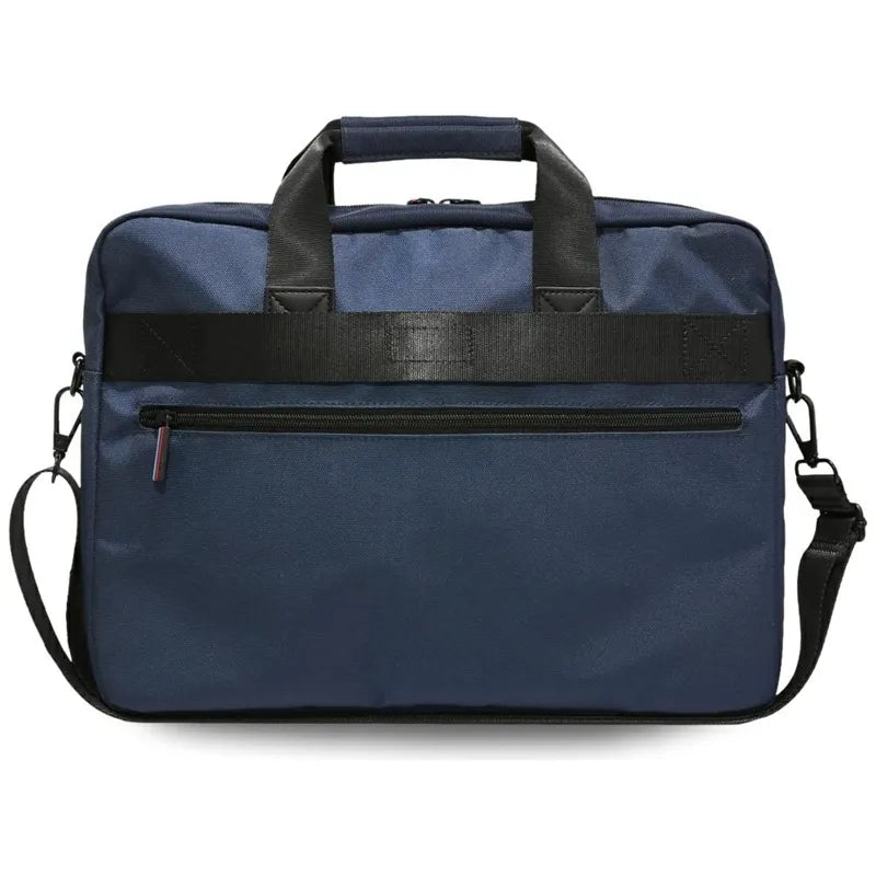 BMW Nylon Pockets & Metal Logo – 16" nešiojamojo kompiuterio krepšys (tamsiai mėlynas)