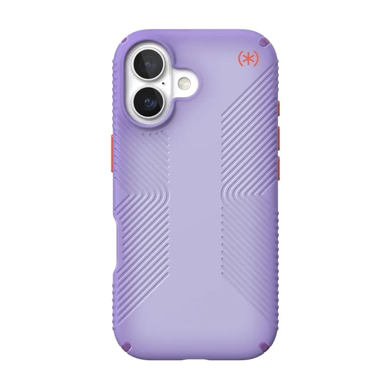 Speck Presidio Lux Grip MagSafe – dėklas iPhone 17 (Purple Fade/Magic Purple/New Poppy)