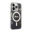 Guess Golden Marble MagSafe - Dėklas iPhone 14 Pro (Juodas)