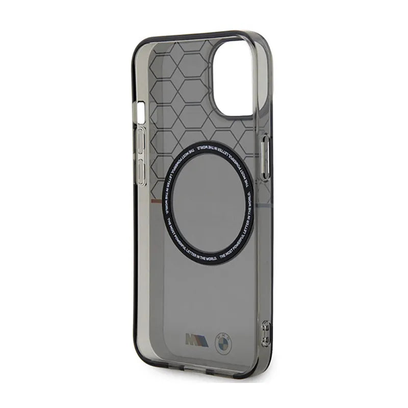 BMW Pattern MagSafe dėklas iPhone 14 telefonui (pilkas)