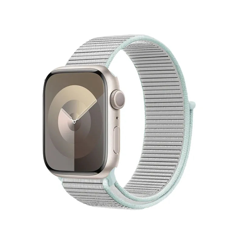 Crong Nylon – Sportinis dirželis Apple Watch 38/40/41/42 mm (pastelinė pilka)