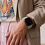 Crong Wave Band – pintas dirželis Apple Watch 44/45/46/49 mm (mėtinė)